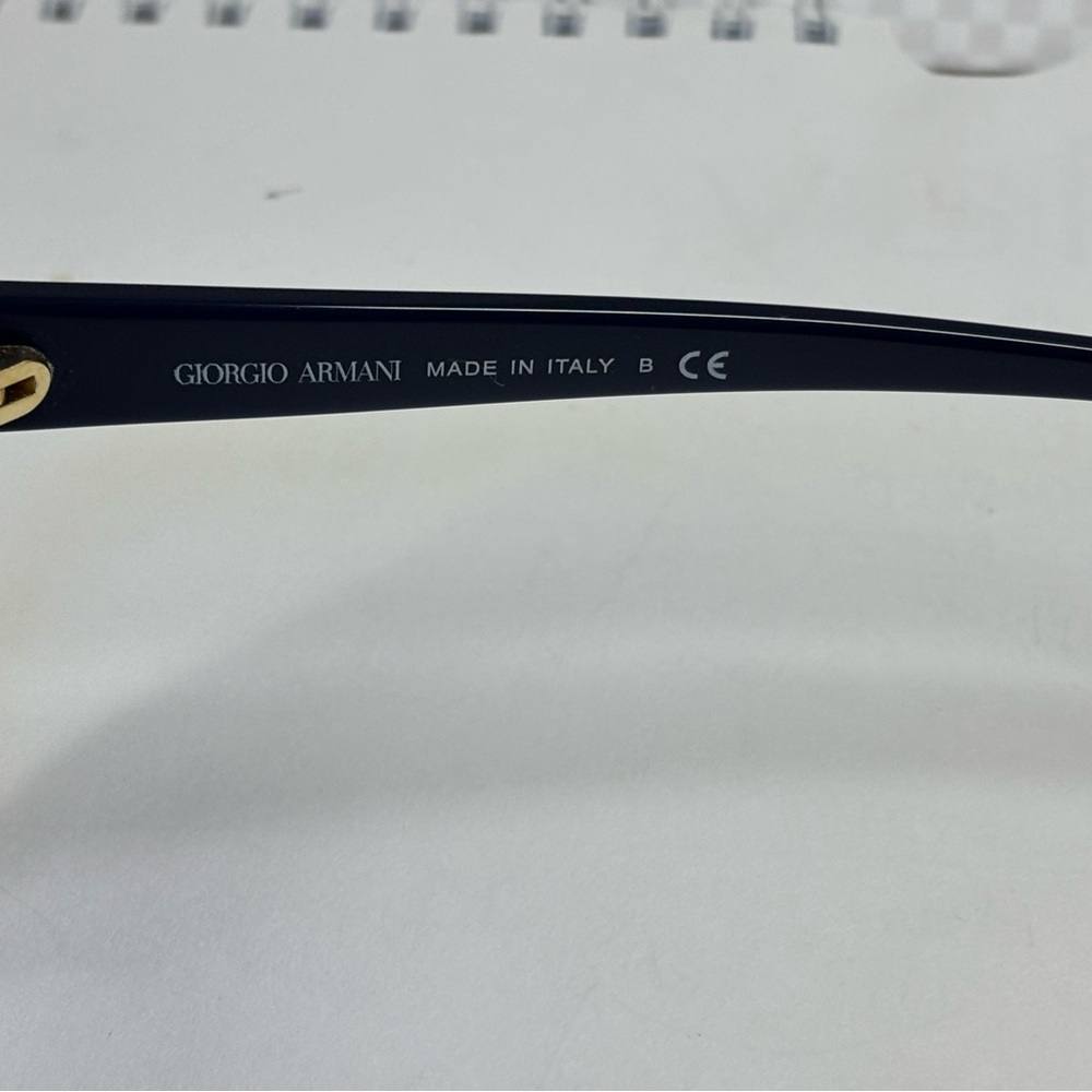 New Giorgio Armani 8086 5543/8G Double Bar Dark Blue Sunglasses. Unisex - Picture 9 of 15